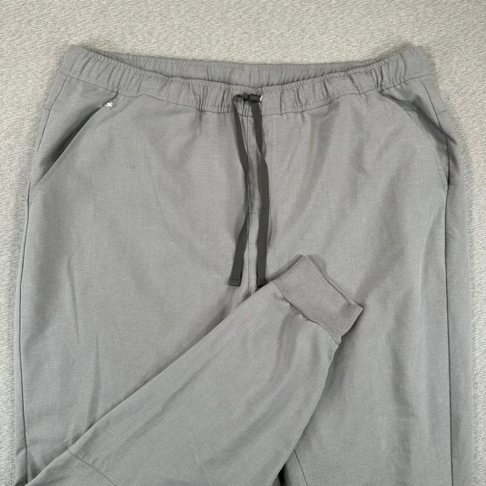 FIGS Technical Collection Jogger Scrub Pants Men XXL Heather Grey Stretch